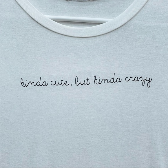 Forever 21 Tops - Women's Kinda Cute but Kinda Crazy Tshirt, L Juniors